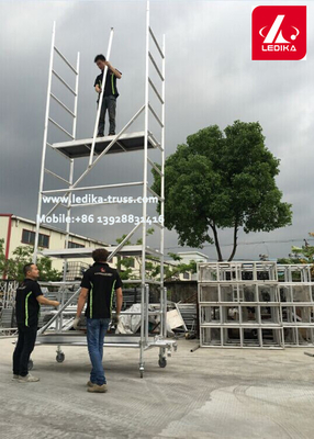 2.7m Height Removable Aluminum Scaffolding Tower Mobile Platform Working Ladder