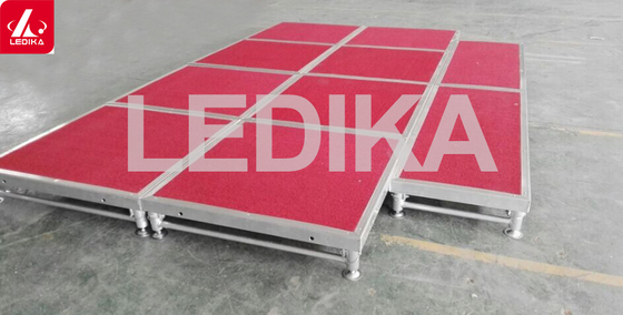 1.5m Height Aluminum Stage Platform Mobile Folding Portable Wooden Stage
