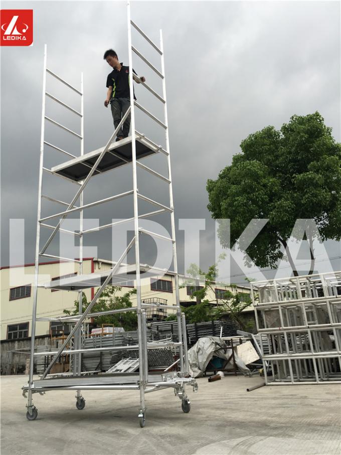Folding Step Bench Working Platform Aluminum Layer Truss Protable Work ...