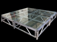 18mm Antiskid Plywood Moving Stage Platforms Assemble Glass Stage Concert