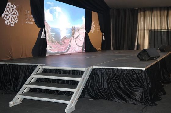 Modular Aluminum Stage Platform for Easy Assembly and Disassembly
