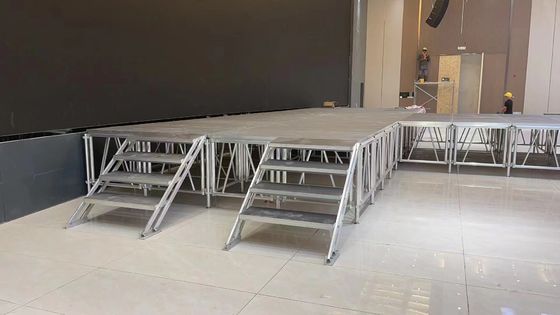 Modular Aluminum Stage Platform for Easy Assembly and Disassembly