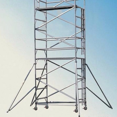 T6 Movable Aluminum Scaffolding Tower Customized Height Working Bench