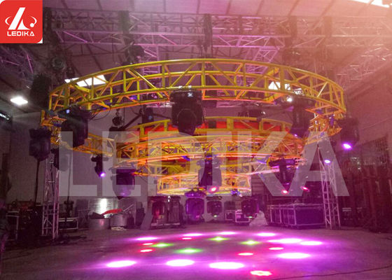 กิจกรรมกลางแจ้ง อลูมิเนียม แสงบาร์วงกลม Truss ตารางกล่อง Truss สเตจ