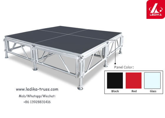 Foldable Aluminum Stage Platform Adjustable Height  0.2-1.4m